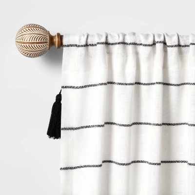Carved Light Woodtone Ball Curtain Rod Natural - Opalhouse™ Carved Light Woodtone Ball Curtain Rod Natural - Opalhouse™ -Opalhouse GUEST 012338fd 6cb9 4114 95d4 bea5c6125ad0