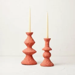 Short Clay Taper Candle Holder Red - Opalhouse™ Designed With Jungalow™ 4 Short Clay Taper Candle Holder Red - Opalhouse™ Designed With Jungalow™ -Opalhouse GUEST 030eda6c 85df 45b9 bbc4 07bae42656d4 1