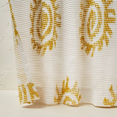 1pc 50"x84" Light Filtering Jacquard Curtain Panel Gold - Opalhouse™ designed with Jungalow™ 1pc 50"x84" Light Filtering Jacquard Curtain Panel Gold - Opalhouse™ Designed With Jungalow™ -Opalhouse GUEST 124393b3 08a1 4370 825e 47e7fe3f0dd0