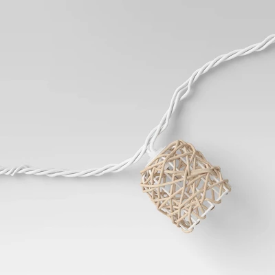 10ct Incandescent Mini Lights with Wrapped Rattan Hoods Brown - Opalhouse™ 10ct Incandescent Mini Lights With Wrapped Rattan Hoods Brown - Opalhouse™ -Opalhouse GUEST 1611eebf 7bfb 46d6 95fc 5806cce0b33e