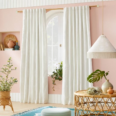 1pc Blackout Palm Frond Chenille Jacquard Window Curtain Panel - Opalhouse™ designed with Jungalow™ 1pc Blackout Palm Frond Chenille Jacquard Window Curtain Panel - Opalhouse™ Designed With Jungalow™ -Opalhouse GUEST 3a076dd8 e03c 4eff 9655 f6d3179af820