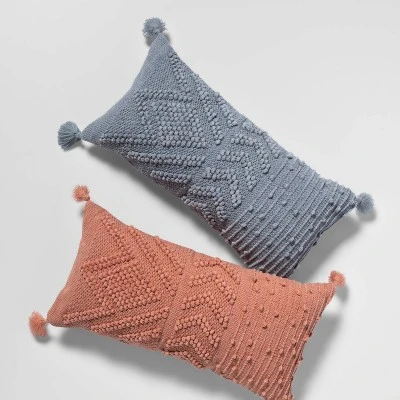 Oversize Embroidered Textured Lumbar Throw Pillow - Opalhouse™ Oversize Embroidered Textured Lumbar Throw Pillow - Opalhouse™ -Opalhouse GUEST 412a54b4 ac2e 4867 9a69 457e185d6f3e