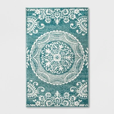 Vintage Medallion Outdoor Rug Turquoise - Opalhouse Vintage Medallion Outdoor Rug Turquoise - Opalhouse -Opalhouse GUEST 456e7275 6a86 42a9 b016 7ab8c8d1e8e0