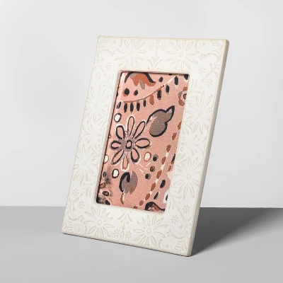 4" x 6" Embossed Ceramic Frame White - Opalhouse™ 4" X 6" Embossed Ceramic Frame White - Opalhouse™ -Opalhouse GUEST 47c68c43 ed5d 4c77 964f 5b19d4ff5aaa