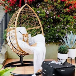 Britanna Patio Hanging Egg Chair - Natural - Opalhouse™ 6 Britanna Patio Hanging Egg Chair - Natural - Opalhouse™ -Opalhouse GUEST 4b072736 06c1 4fa1 8662 422f2020ef23