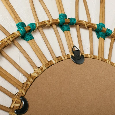 30" Dia Rattan Mirror with Cotton Cord - Opalhouse™ designed with Jungalow™ 30" Dia Rattan Mirror With Cotton Cord - Opalhouse™ Designed With Jungalow™ -Opalhouse GUEST 609e683e 9806 4ac4 8a85 94ad2e7f6e22