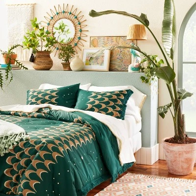 Full/Queen Printed Comforter & Sham Set Teal - Opalhouse™ designed with Jungalow™ Full/Queen Printed Comforter & Sham Set Teal - Opalhouse™ Designed With Jungalow™ -Opalhouse GUEST 62c0d119 3b39 4e0a bc51 14fae64ad22e
