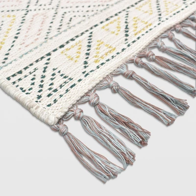 7'x10' Multi Dot Fringed Rectangular Woven Outdoor Area Rug Multicolor - Opalhouse™ 7'x10' Multi Dot Fringed Rectangular Woven Outdoor Area Rug Multicolor - Opalhouse™ -Opalhouse GUEST 6f6399a9 4af4 4e29 8b74 3198fb5069d8