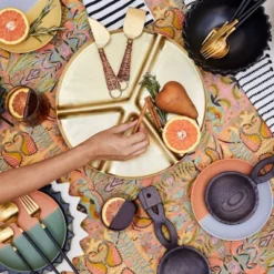 5pc Stainless Steel Silverware Set Black/Gold - Opalhouse™ Designed With Jungalow™ 4 5pc Stainless Steel Silverware Set Black/Gold - Opalhouse™ Designed With Jungalow™ -Opalhouse GUEST 9c600b8c 28d5 45e2 a4c3 ad1088a92ce8