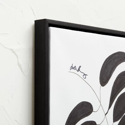 (Set of 2) 16" x 20" Leaf Duo Framed Canvases Black - Opalhouse™ designed with Jungalow™ (Set Of 2) 16" X 20" Leaf Duo Framed Canvases Black - Opalhouse™ Designed With Jungalow™ -Opalhouse GUEST 9d1ec918 6e9d 439f 8273 5fbb89b78db2