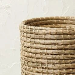 Seasgrass And Bamboo Woven Pedestal Vase - Opalhouse™ Designed With Jungalow™ -Opalhouse GUEST bed921fb 9391 4432 98b9 ae732e88c844