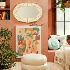 24" X 30" Floral Abstract Unframed Wall Canvas Green - Opalhouseâ„¢ Designed With Jungalowâ„¢