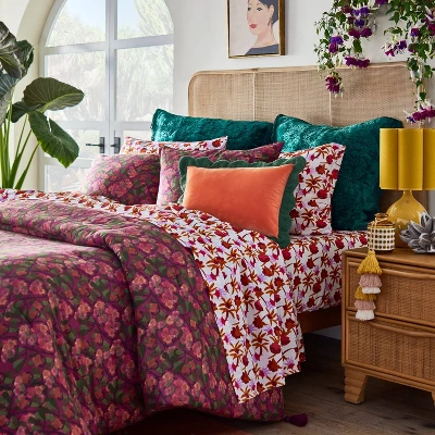 Printed Comforter and Sham Set Dark Purple - Opalhouse™ designed with Jungalow™ Printed Comforter And Sham Set Dark Purple - Opalhouse™ Designed With Jungalow™ -Opalhouse GUEST eda14611 88f2 47e9 8759 e2a9a2b28b11